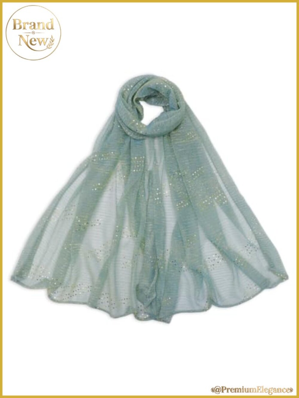 Sequin Scarf Women Lightweight Mesh Polyester Sparkle Party Travel